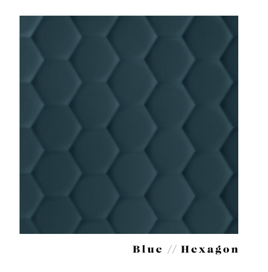 4D HEXAGON BLUE