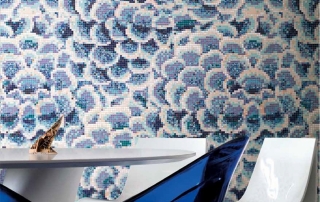bisazza glass mosaics flora dalia