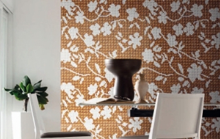 bisazza flora flower garden brown