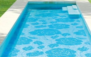 bisazza glass pool mosaics Zante