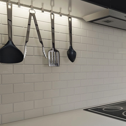 white brick mosaics
