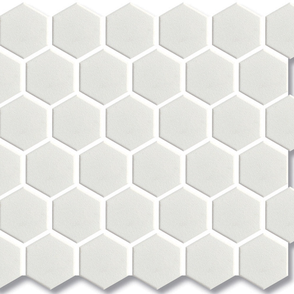 Base Flat White Matte Hexagon