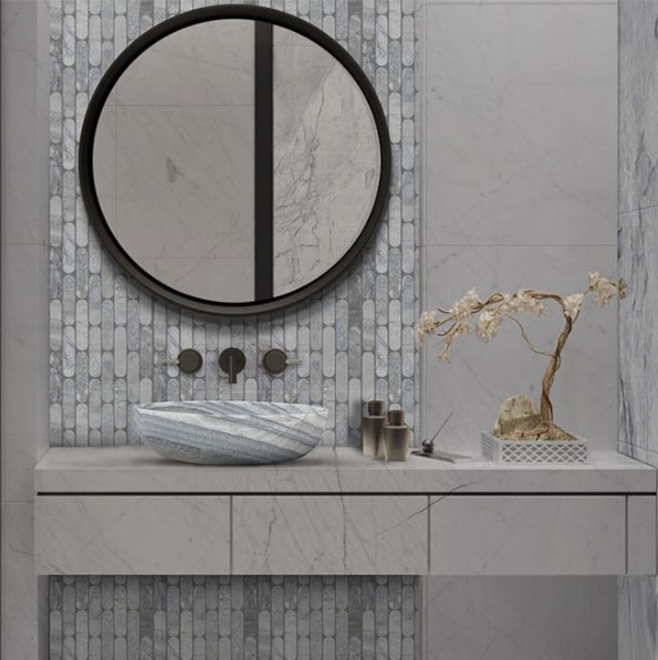 Ovale Marble Mosaics-image