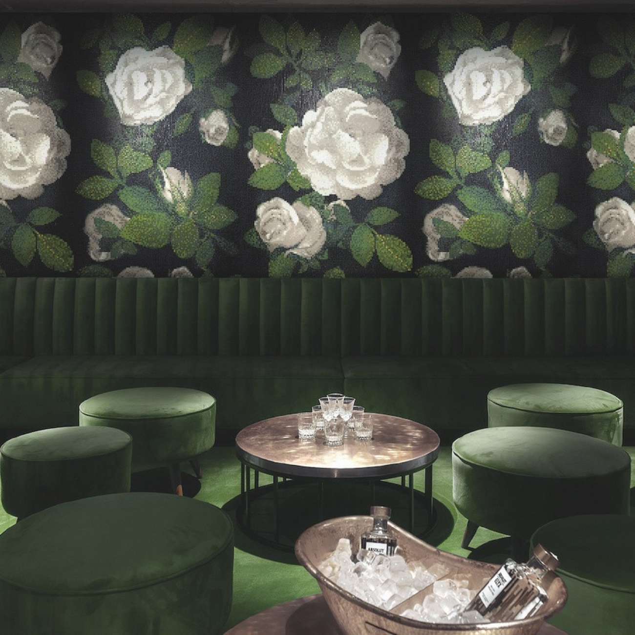 bisazza fora decorations spring rose Grigio